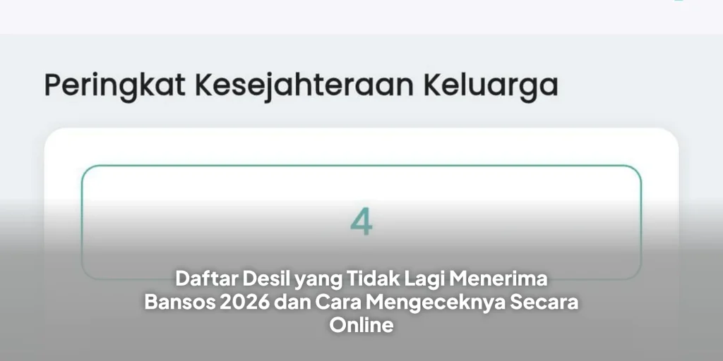 Daftar Desil yang Tidak Lagi Menerima Bansos 2026 dan Cara Mengeceknya Secara Online