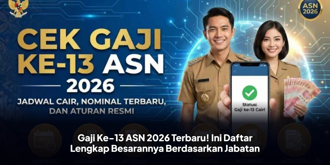 Gaji Ke-13 ASN 2026 Terbaru! Ini Daftar Lengkap Besarannya Berdasarkan Jabatan