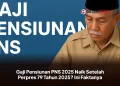 Gaji Pensiunan PNS 2025 Naik Setelah Perpres 79 Tahun 2025? Ini Faktanya