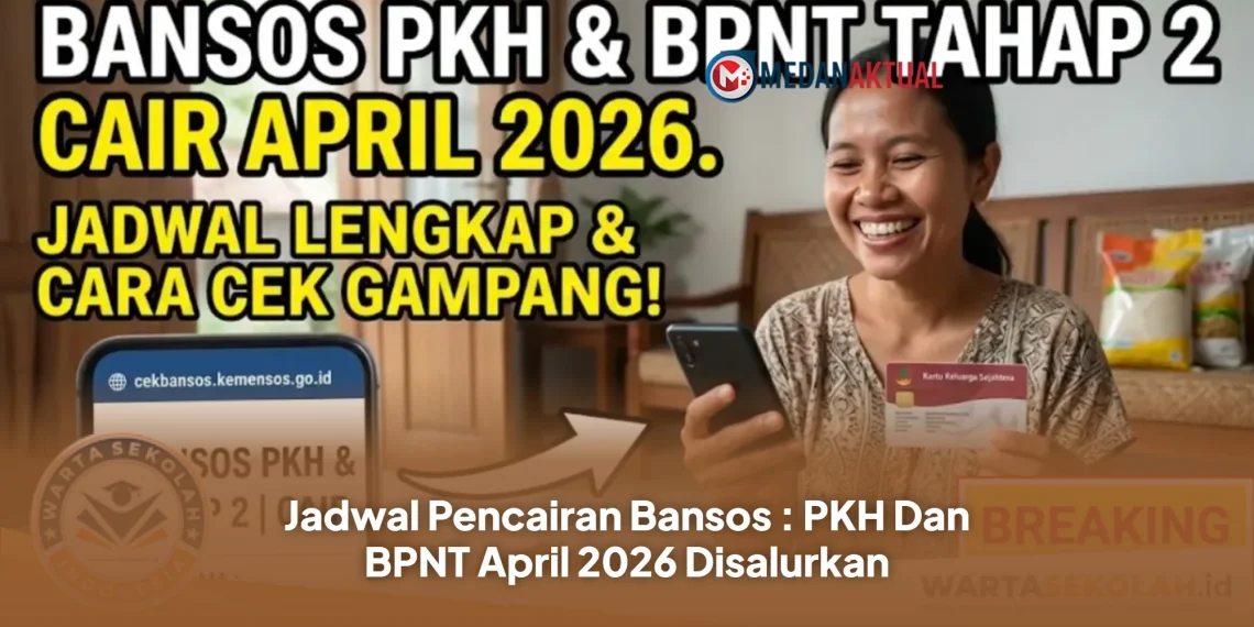 Jadwal Pencairan Bansos : PKH Dan BPNT April 2026 Disalurkan