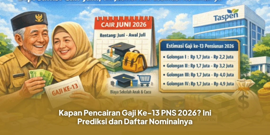 Kapan Pencairan Gaji Ke-13 PNS 2026? Ini Prediksi dan Daftar Nominalnya