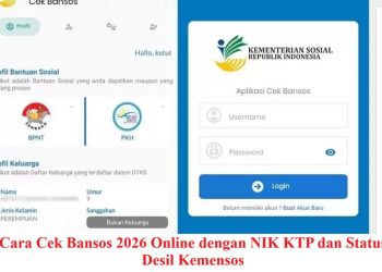 Cara Cek Bansos 2026 Online dengan NIK KTP dan Status Desil Kemensos