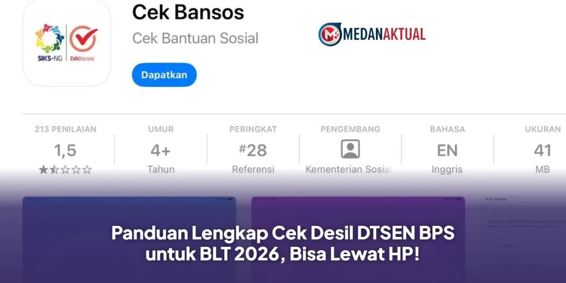 Panduan Lengkap Cek Desil DTSEN BPS untuk BLT 2026, Bisa Lewat HP!
