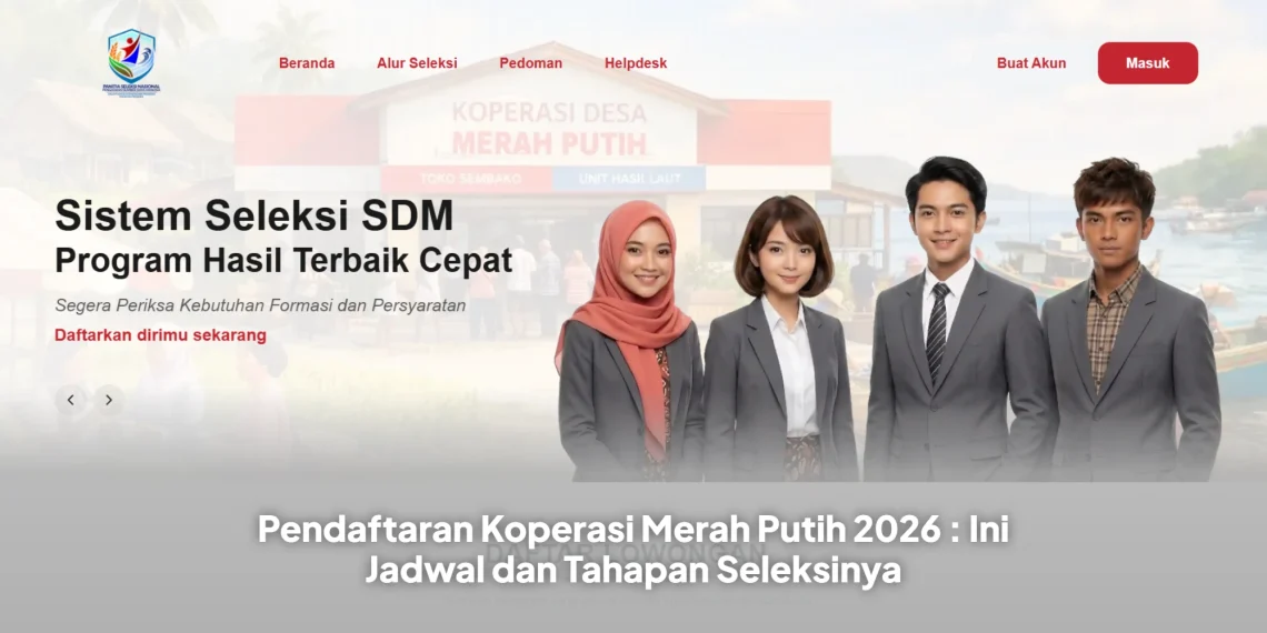 Pendaftaran Koperasi Merah Putih 2026 : Ini Jadwal dan Tahapan Seleksinya