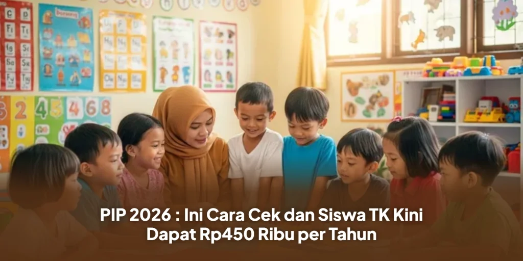 PIP 2026 : Ini Cara Cek dan Siswa TK Kini Dapat Rp450 Ribu per Tahun
