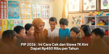 PIP 2026 : Ini Cara Cek dan Siswa TK Kini Dapat Rp450 Ribu per Tahun