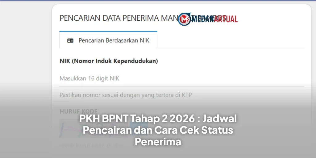 PKH BPNT Tahap 2 2026 : Jadwal Pencairan dan Cara Cek Status Penerima