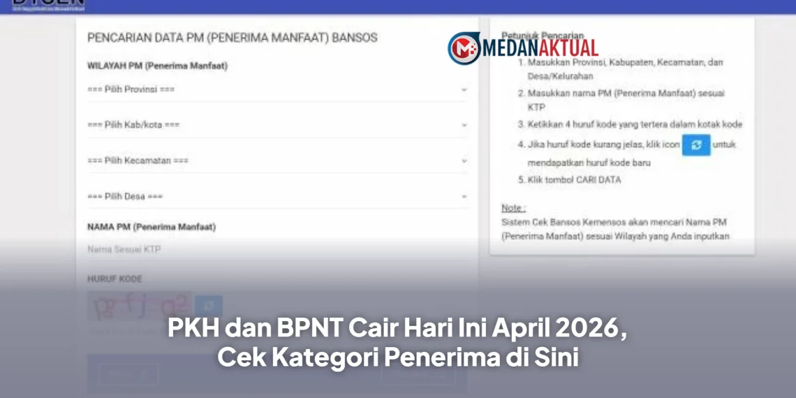PKH dan BPNT Cair Hari Ini April 2026, Cek Kategori Penerima di Sini