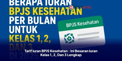 Tarif Iuran BPJS Kesehatan : Ini Besaran Iuran Kelas 1, 2, Dan 3 Lengkap
