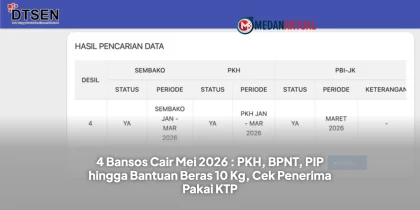 4 Bansos Cair Mei 2026 : PKH, BPNT, PIP hingga Bantuan Beras 10 Kg, Cek Penerima Pakai KTP
