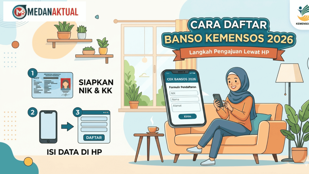 Cara Daftar Bansos Kemensos 2026: Langkah Pengajuan Lewat HP