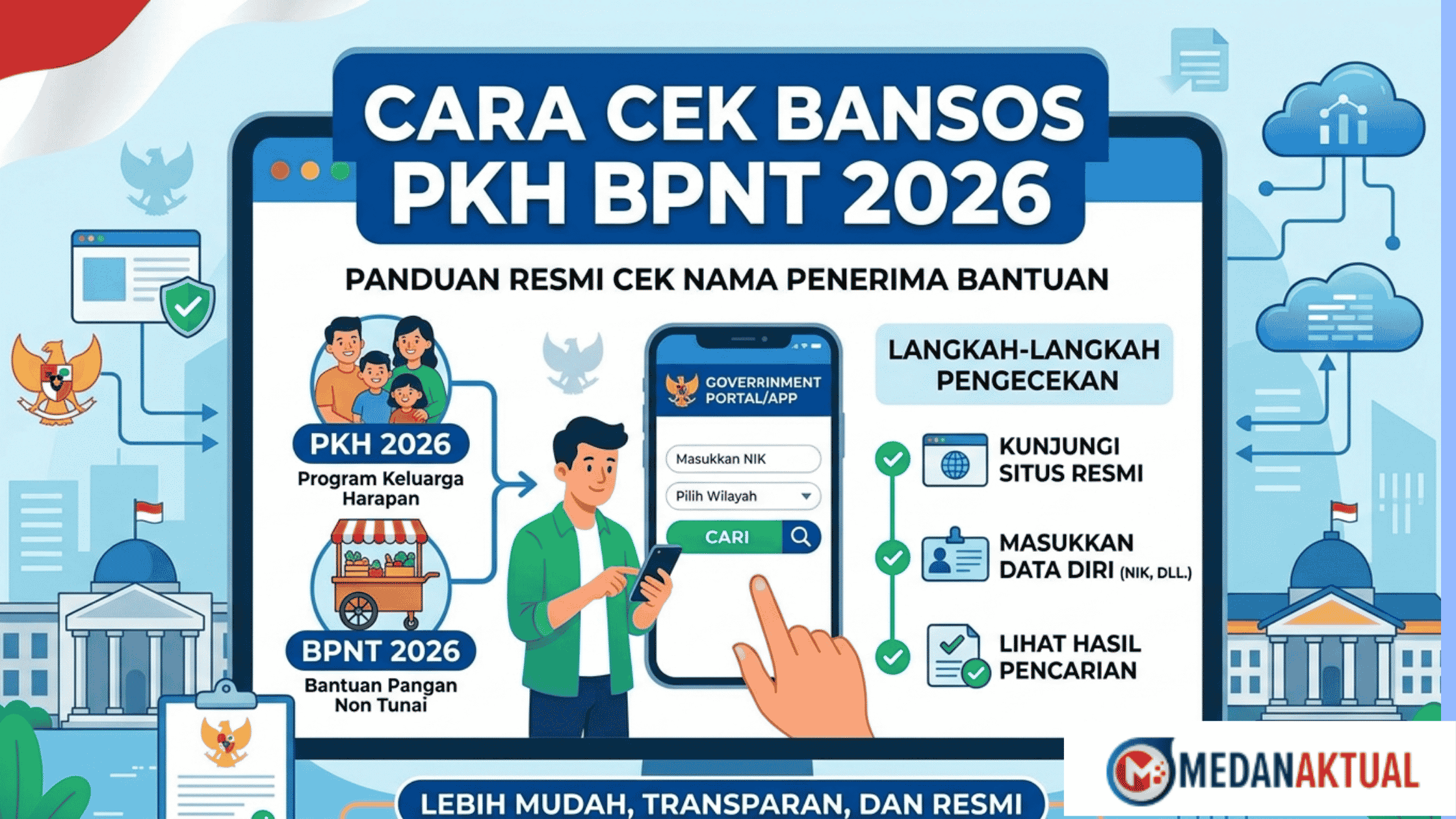 Cara Cek Bansos PKH BPNT 2026: Panduan Resmi Cek Nama Penerima Bantuan