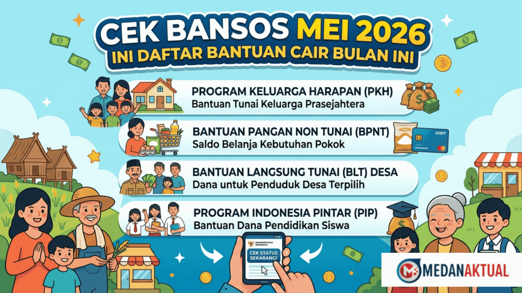 Cek Bansos Mei 2026: Ini Daftar Bantuan Cair Bulan Ini