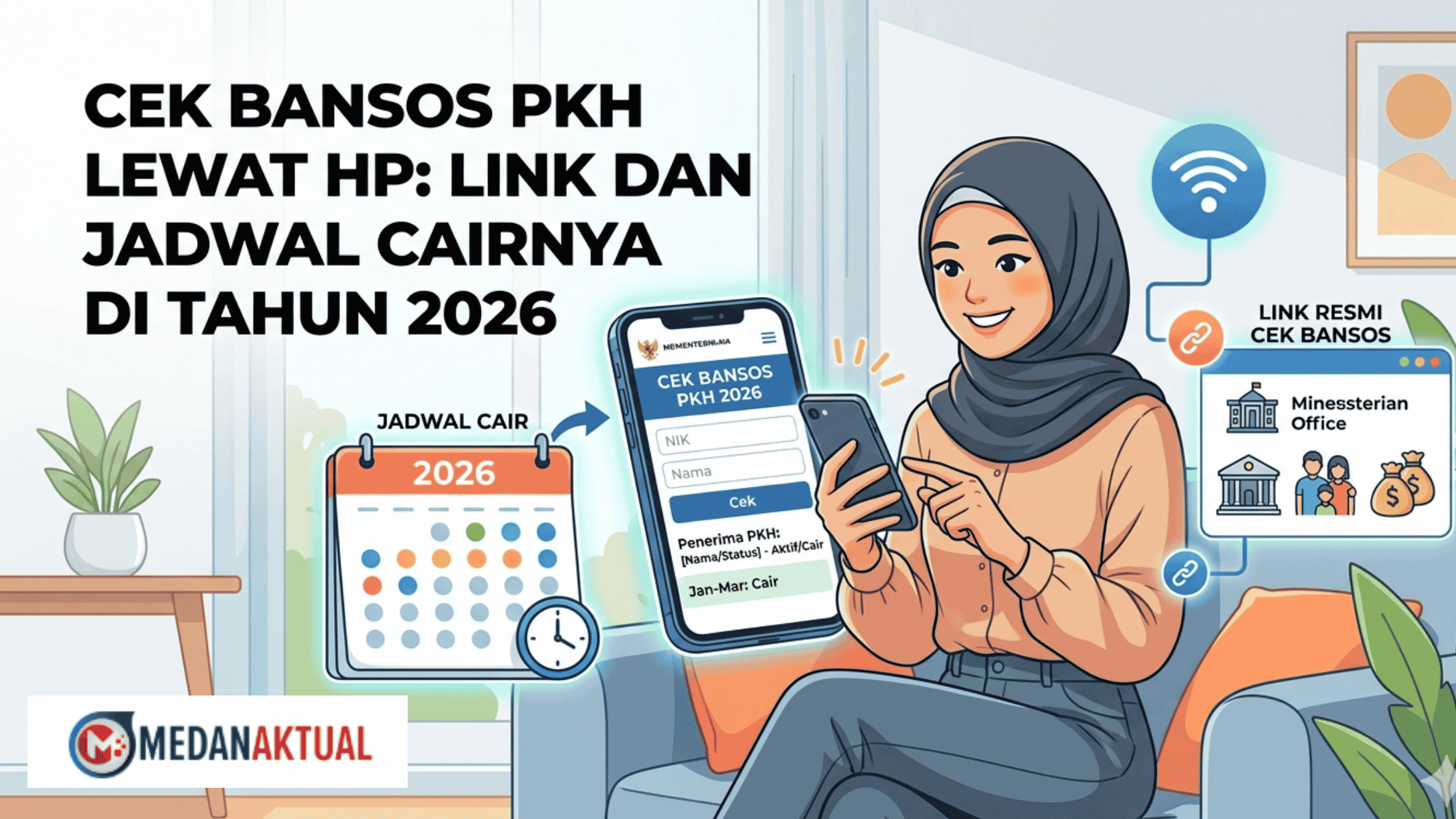 Cek Bansos PKH Lewat HP: Link dan Jadwal Cairnya di Tahun 2026