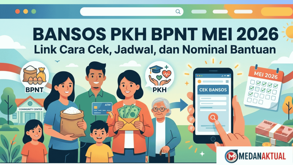 Bansos PKH BPNT Mei 2026: Link Cara Cek, Jadwal, dan Nominal Bantuan