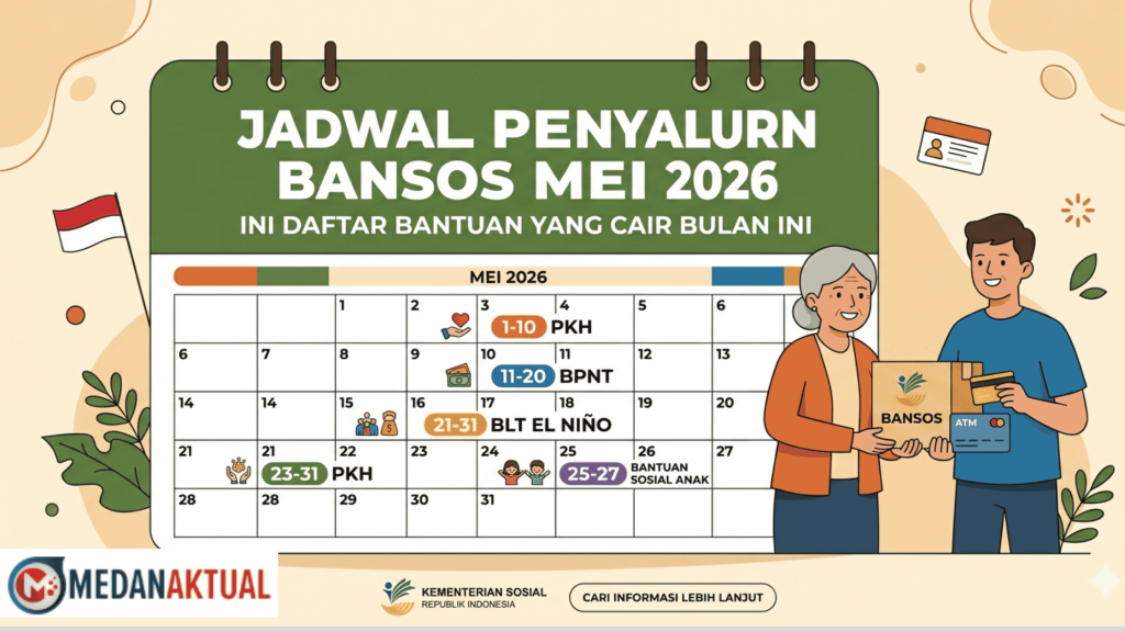 Jadwal Penyaluran Bansos Mei 2026, Ini Daftar Bantuan yang Cair Bulan Ini