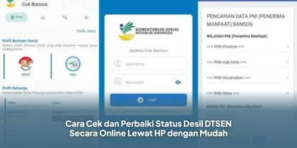 Cara Cek dan Perbaiki Status Desil DTSEN Secara Online Lewat HP dengan Mudah