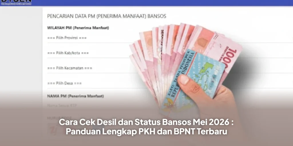 Cara Cek Desil dan Status Bansos Mei 2026 : Panduan Lengkap PKH dan BPNT Terbaru
