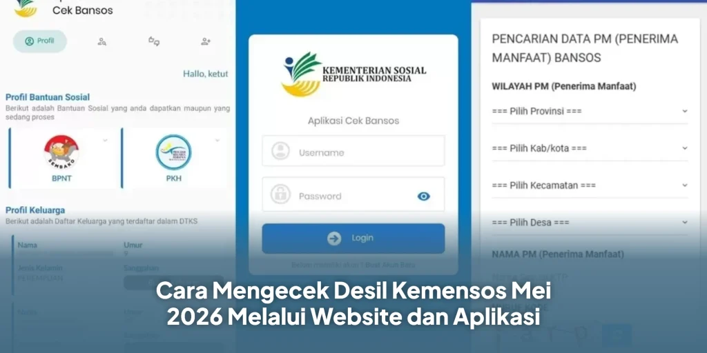 Cara Mengecek Desil Kemensos Mei 2026 Melalui Website dan Aplikasi