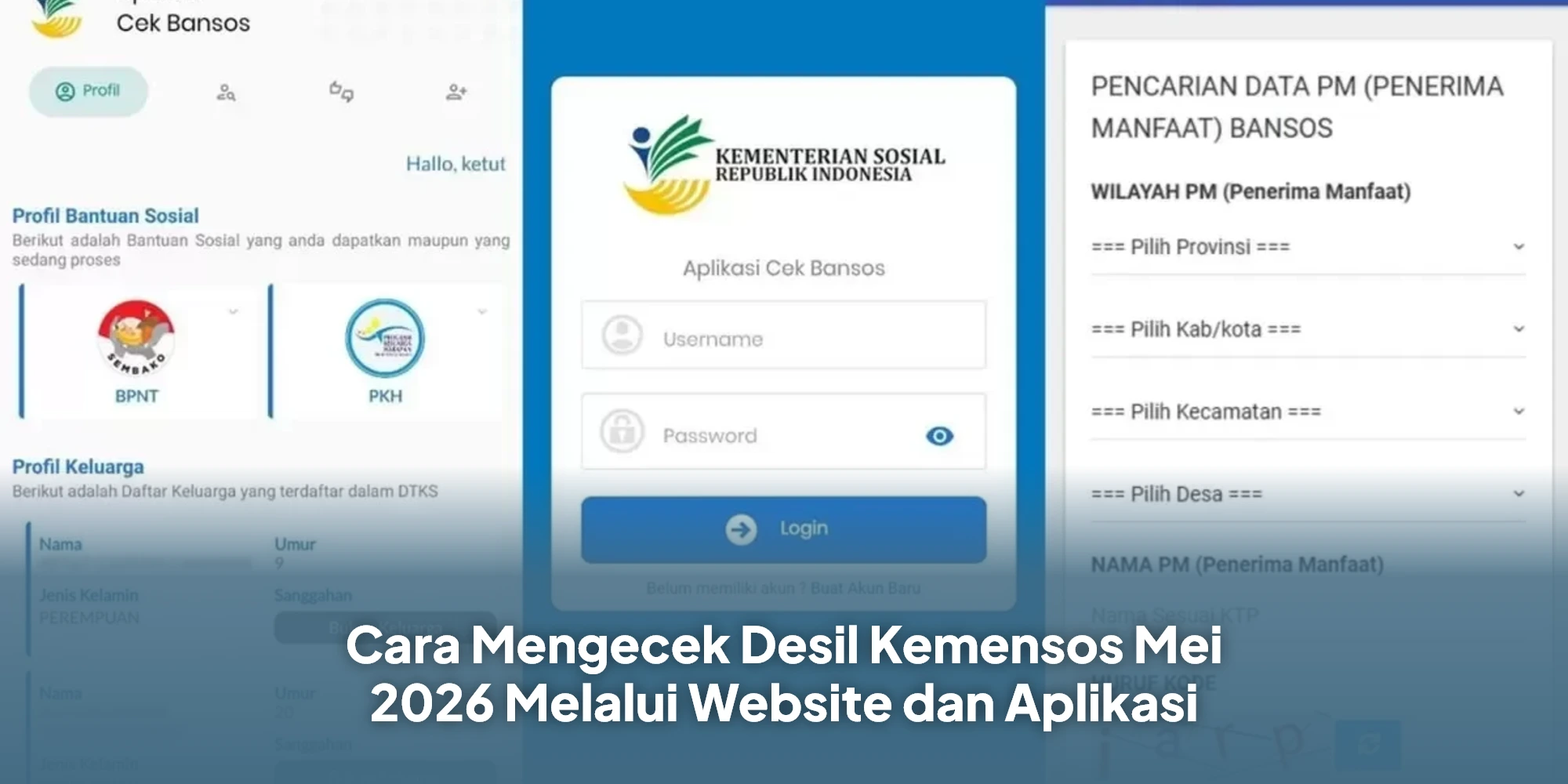 Cara Mengecek Desil Kemensos Mei 2026 Melalui Website dan Aplikasi