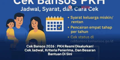 Cek Bansos 2026 : PKH Resmi Disalurkan! Cek Jadwal, Kriteria Penerima, Dan Besaran Bantuan Di Sini