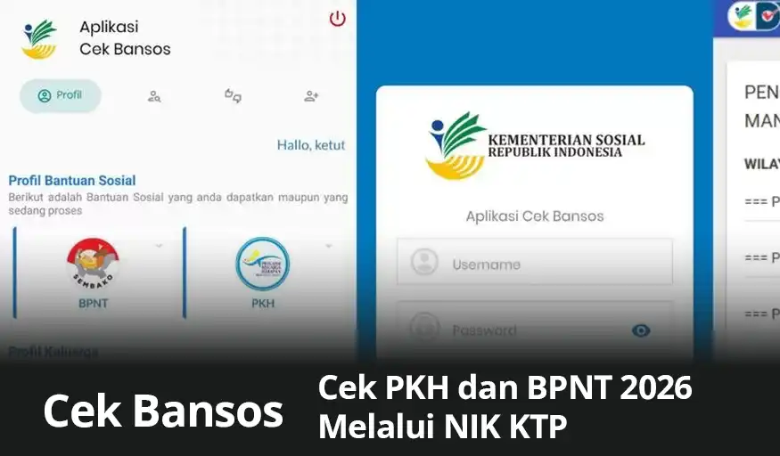 Cek Bansos : Cek PKH dan BPNT 2026 Melalui NIK KTP