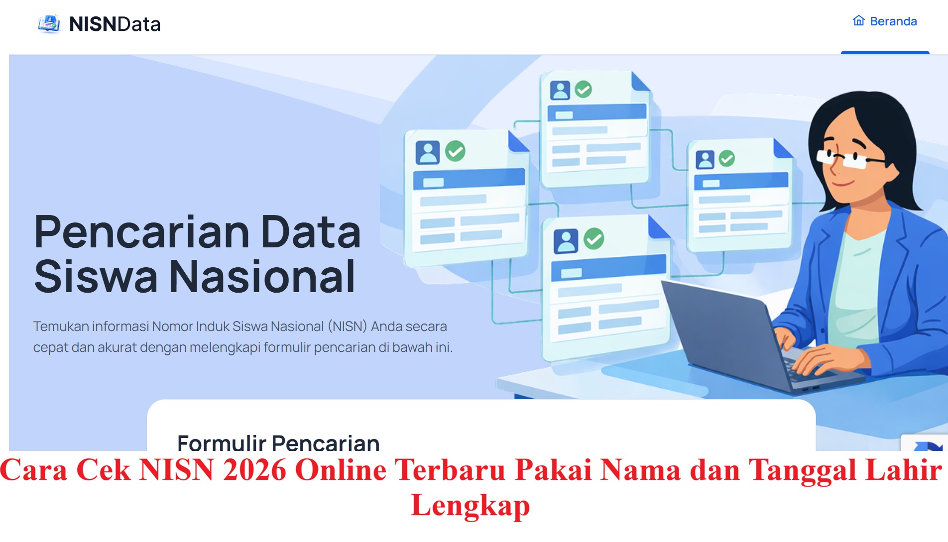 Cara Cek NISN 2026 Online Terbaru Pakai Nama dan Tanggal Lahir Lengkap