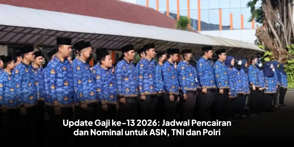 Update Gaji ke-13 2026: Jadwal Pencairan dan Nominal untuk ASN, TNI dan Polri