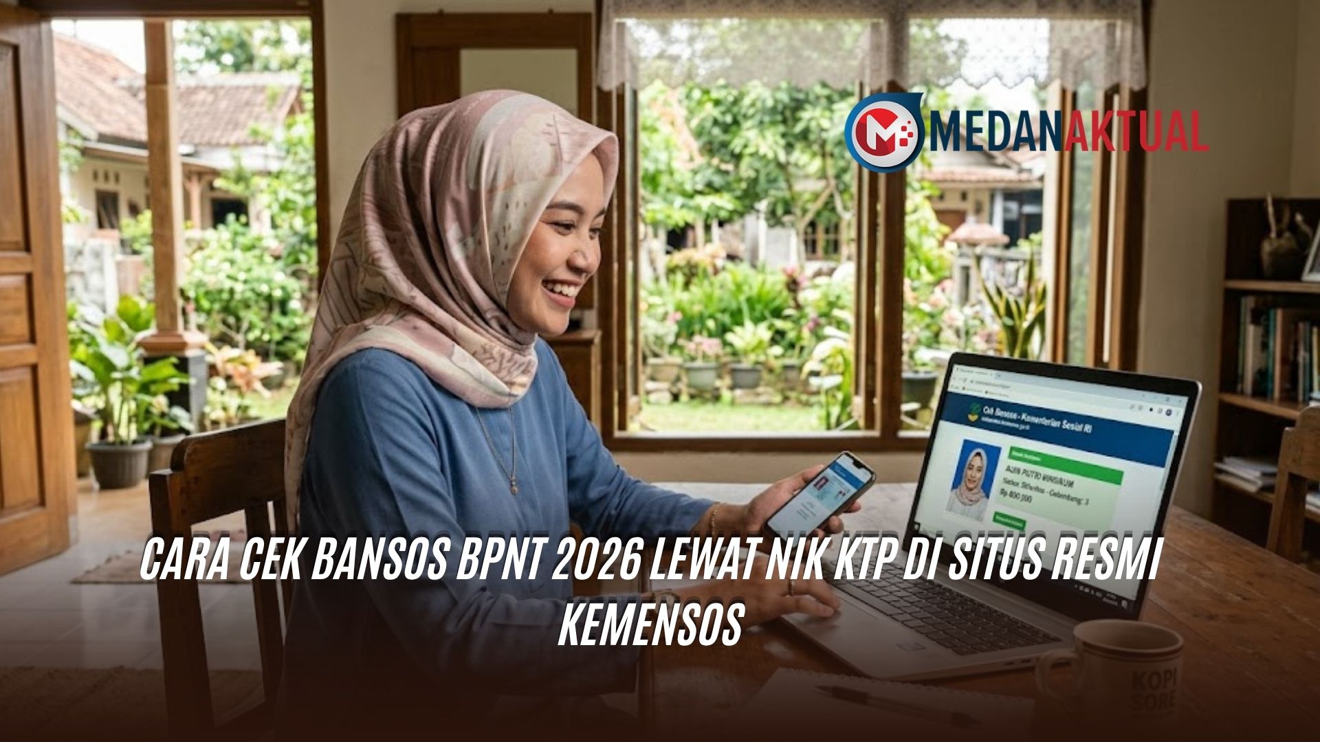 Cara Cek Bansos BPNT 2026 Lewat NIK KTP di Situs Resmi Kemensos