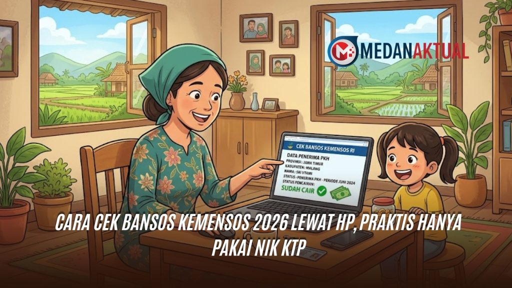 Cara Cek Bansos Kemensos 2026 Lewat HP, Praktis Hanya Pakai NIK KTP