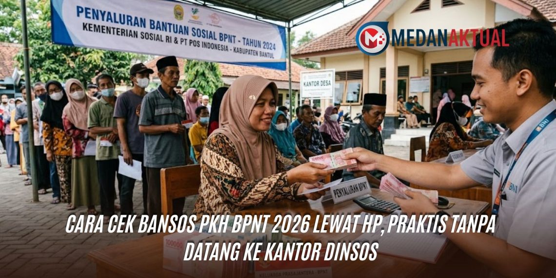 Cara Cek Bansos PKH BPNT 2026 Lewat HP, Praktis Tanpa Datang ke Kantor Dinsos
