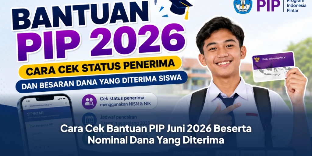 Cara Cek Bantuan PIP Juni 2026 Beserta Nominal Dana Yang Diterima