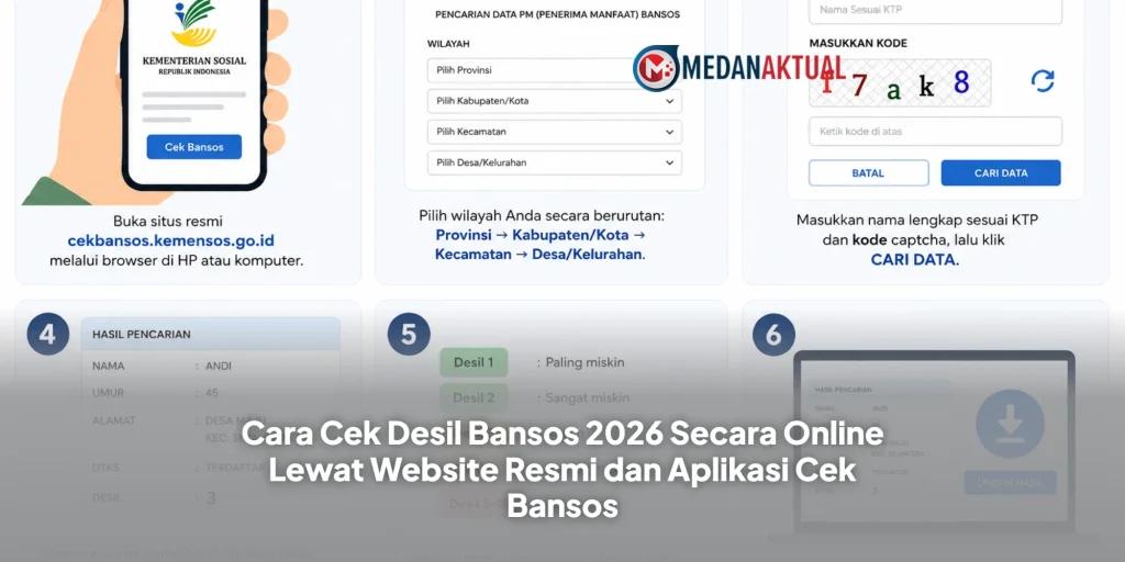 Cara Cek Desil Bansos 2026 Secara Online Lewat Website Resmi dan Aplikasi Cek Bansos
