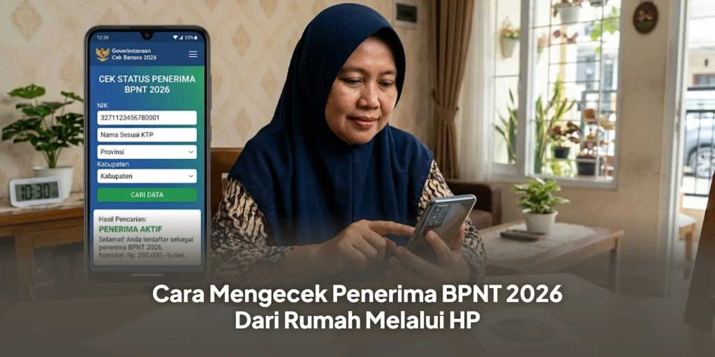 Cara Mengecek Penerima BPNT 2026 Dari Rumah Melalui HP