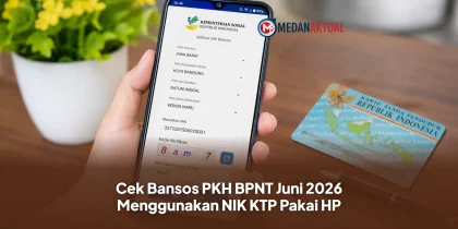 Cek Bansos PKH BPNT Juni 2026 Menggunakan NIK KTP Pakai HP