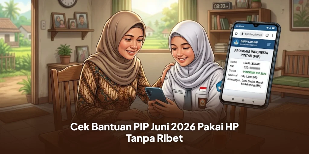 Cek Bantuan PIP Juni 2026 Pakai HP Tanpa Ribet