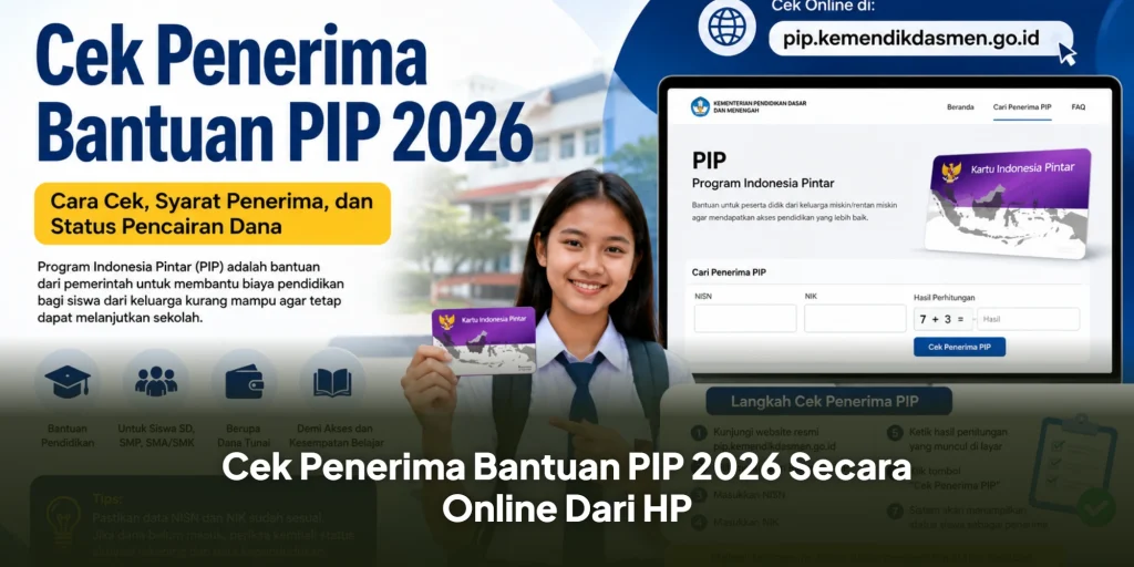 Cek Penerima Bantuan PIP 2026 Secara Online Dari HP