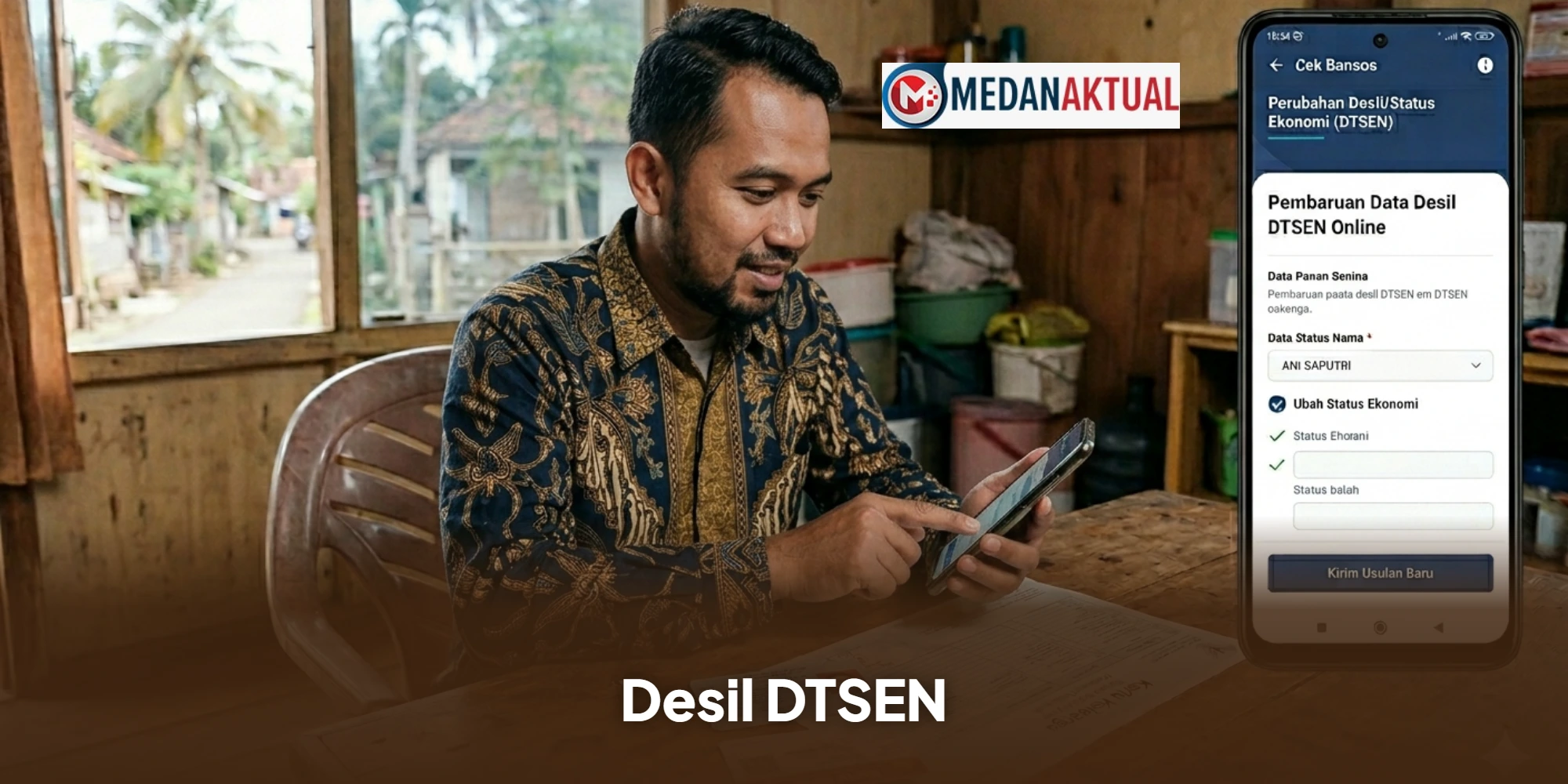 Cara Pengajuan Pembaruan Desil DTSEN di Aplikasi Cek Bansos